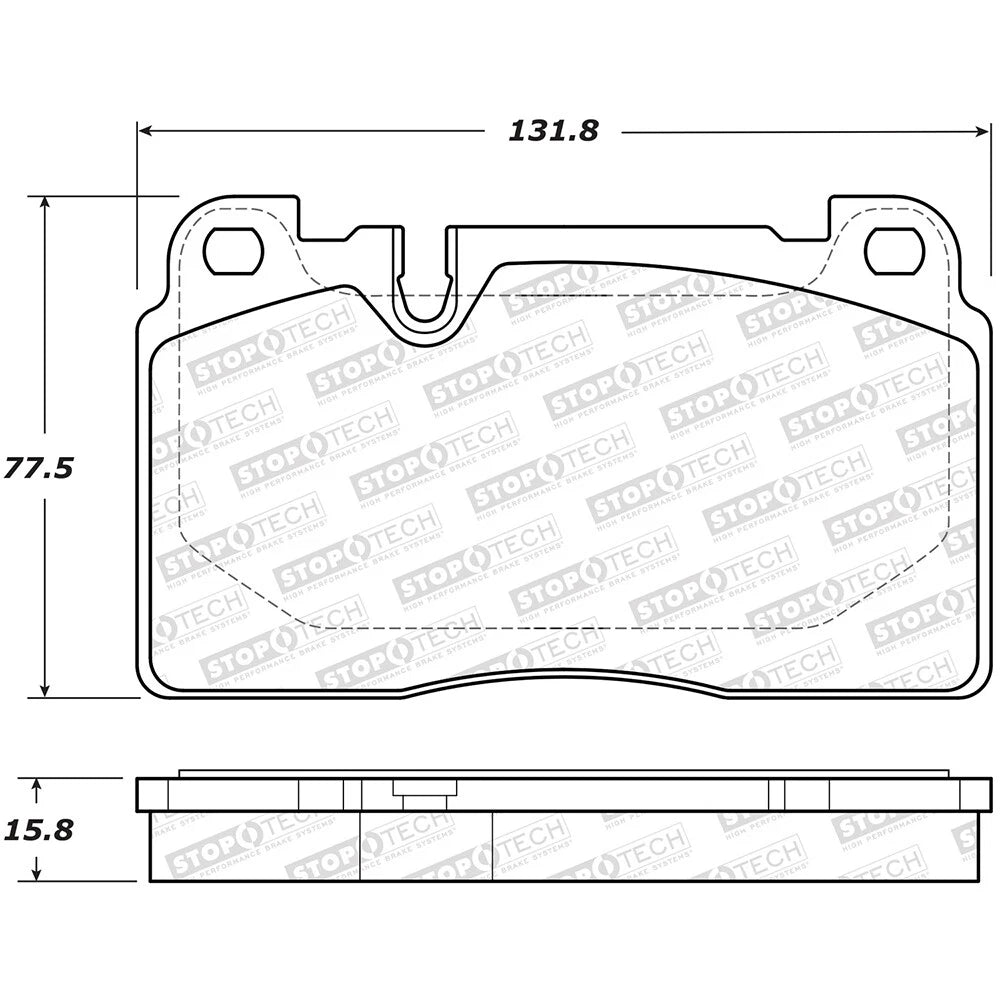 StopTech 308.16630 Front Brake Pads Set for 2013-17 Q5 / 07-15 Q7 / 15-20 Macan