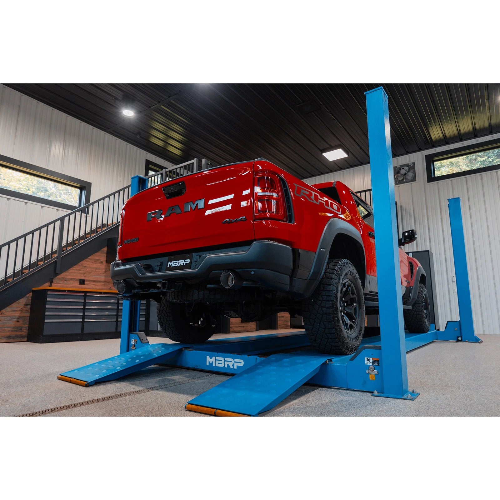 MBRP 3in Dual Split Rear Cat Back | RAM RHO (25) (S51573CF)
