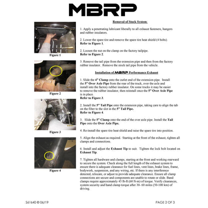 MBRP 13-14 Dodge Ram 2500/3500 6.7L Alum Filter Back Exhaust | Dodge 10-26 (S61640AL)
