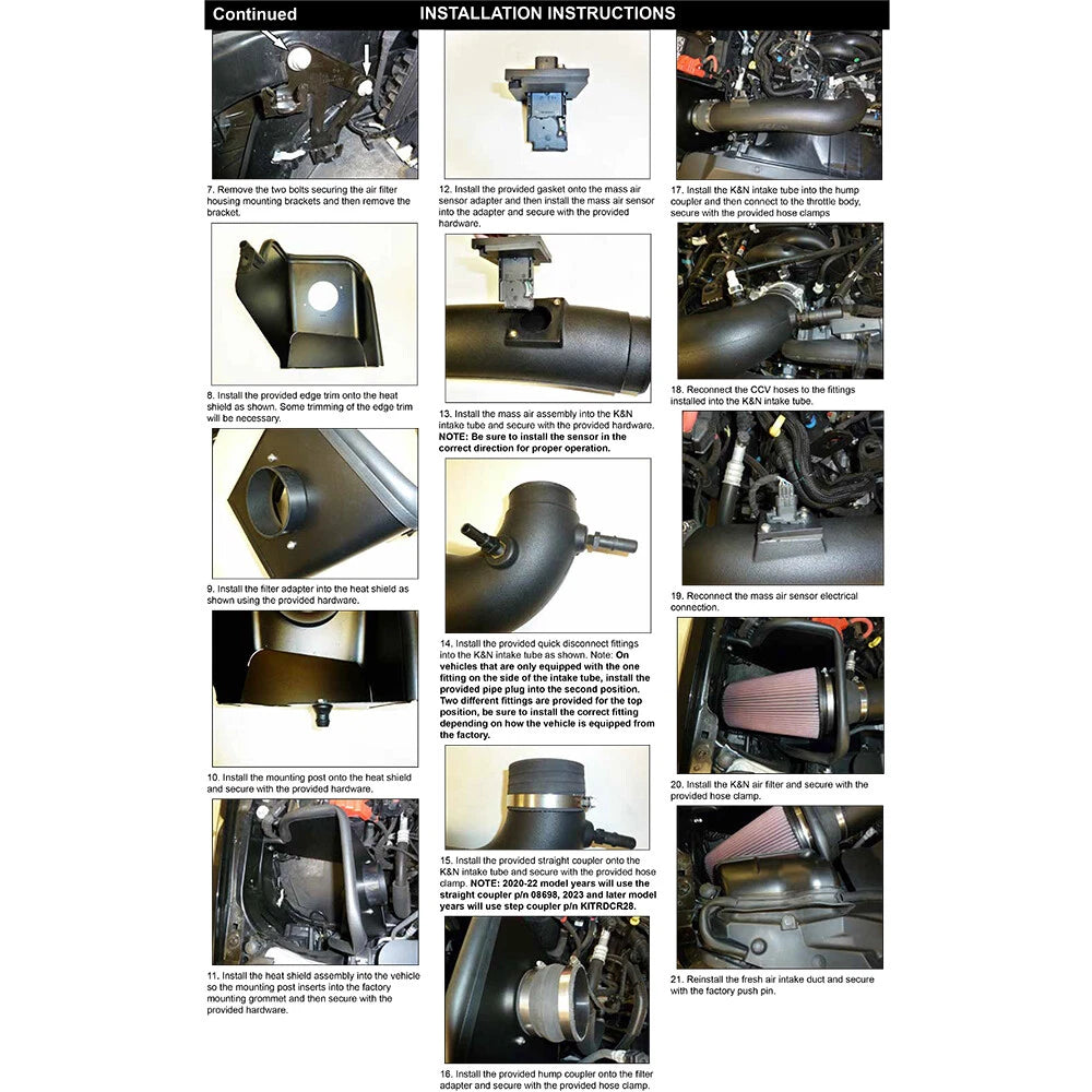 K&N 63 Series AirCharger Performance Intake | Ford F250 Super Duty (20) (63-2614)