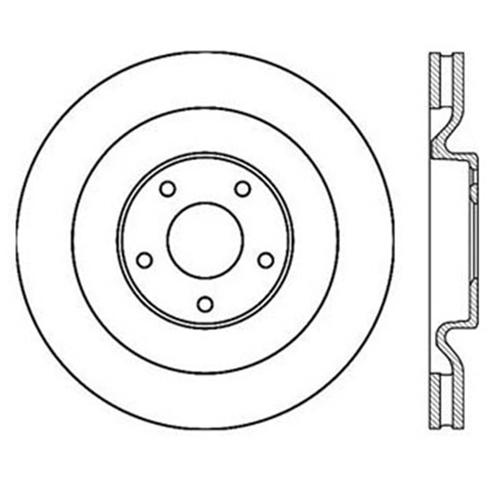 StopTech 126.62102CSL Front Left Slotted Brake Disc Rotor for 2006-2013 Corvette