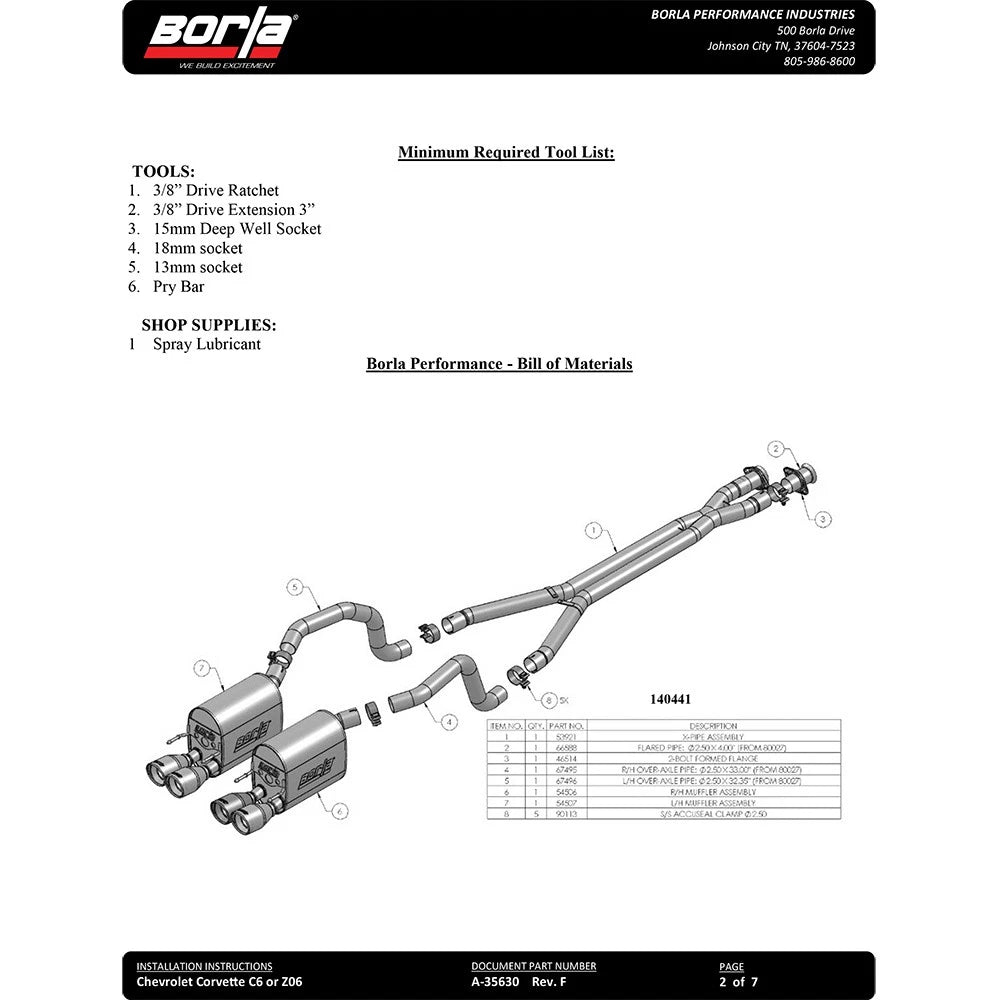 Borla Cat-Back Exhaust System - ATAK | Multiple Fitments (140453)