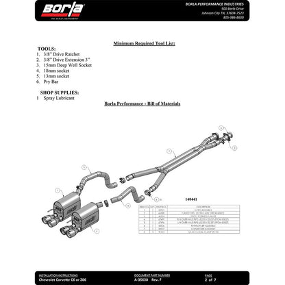 Borla Cat-Back Exhaust System - ATAK | Multiple Fitments (140453)