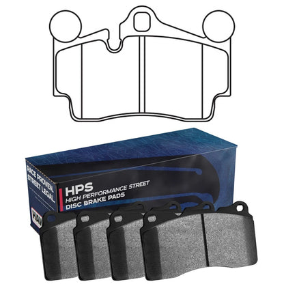 Hawk Performance HPS Street Rear Brake Pads | Porsche / Volkswagen (HB502F.606)