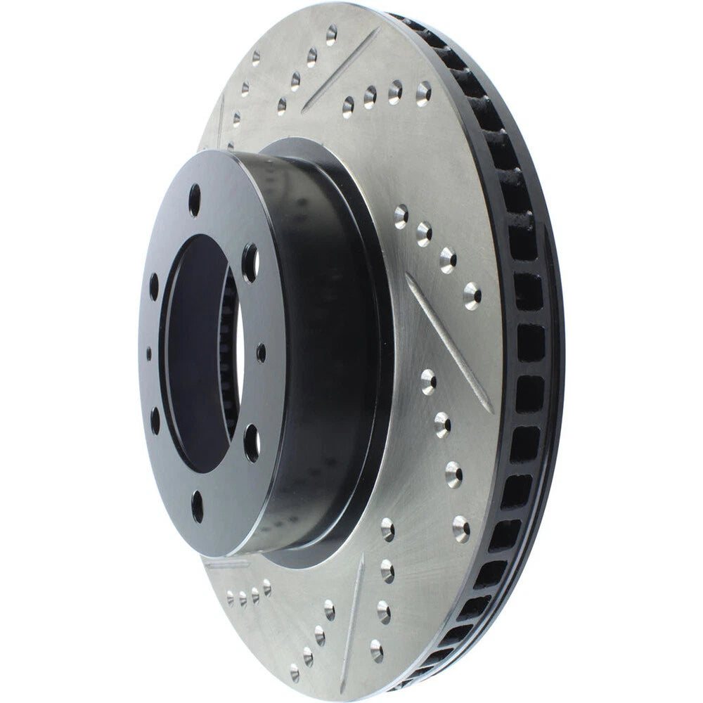 StopTech 127.44129R Front Right Drilled Disc Brake Rotor for 05-19 Toyota Tacoma