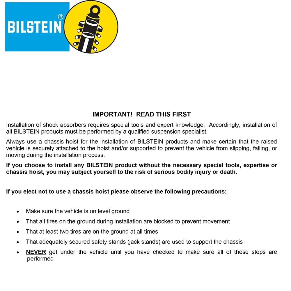 Bilstein B4 Audi A4 Base Front Twintube Shock Absorber