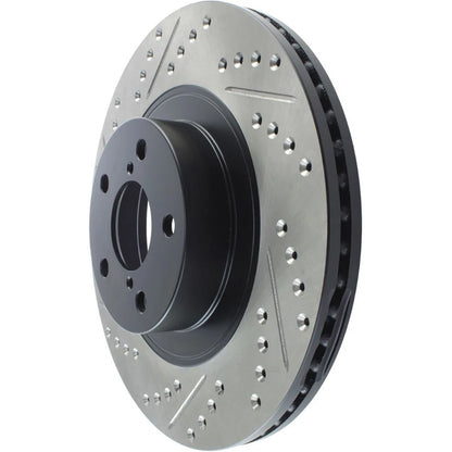 StopTech 127.47021R Front Right Drilled Brake Rotor for 2009-18 Subaru Forester