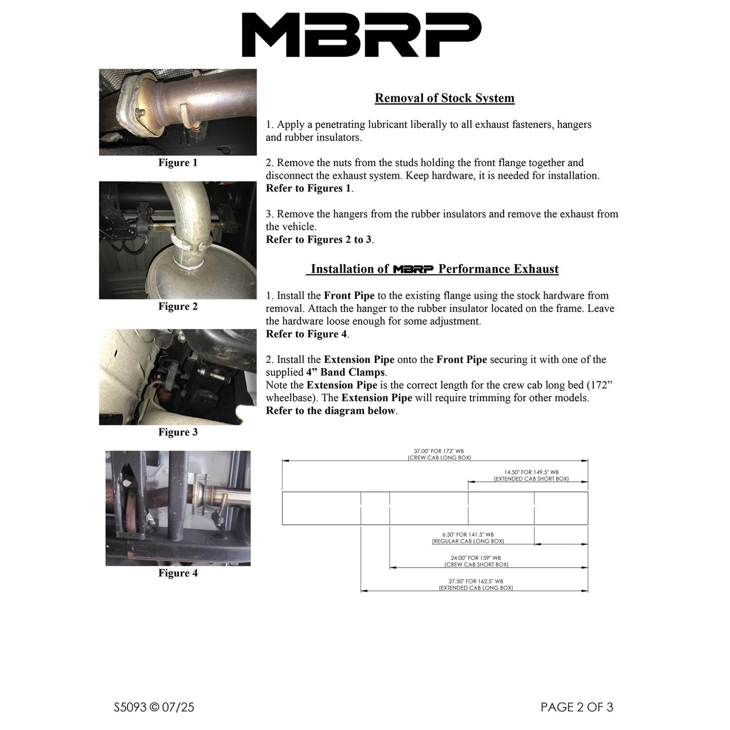 MBRP 4in Single Side Exit Pro Series T304 Exhaust | Chevy/GMC 2500/3500 HD 6.6L V8 (20) (S5093304)