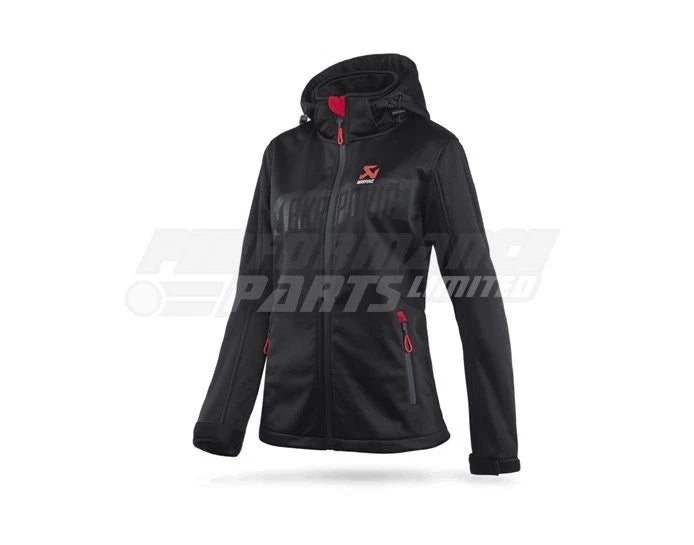 Akrapovic Womens Corpo Softshell Jacket Black - S