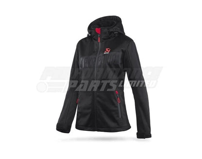 Akrapovic Womens Corpo Softshell Jacket Black - S