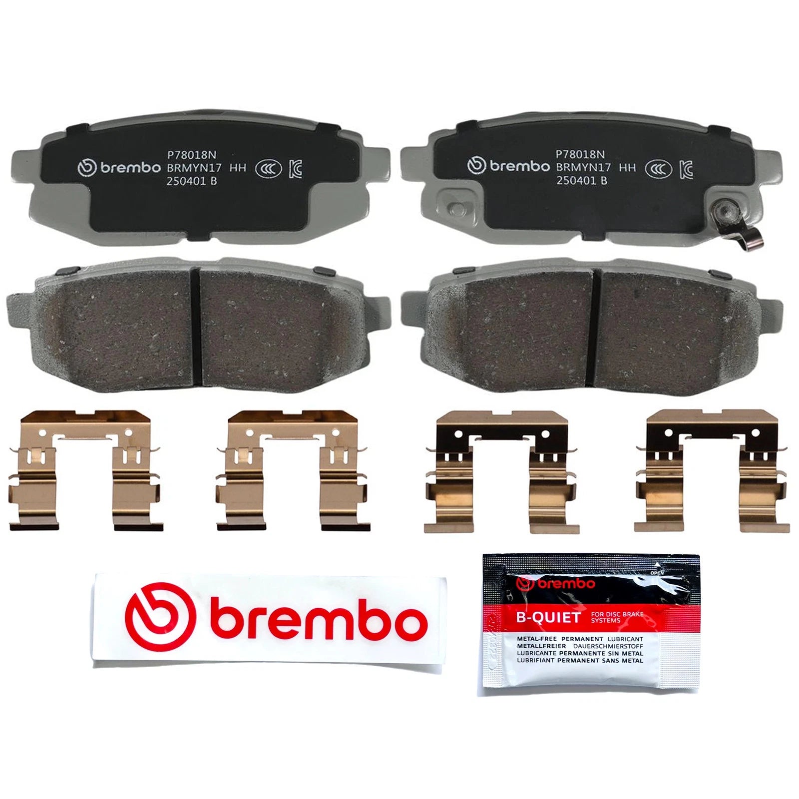 Brembo OEM Eq Rear Brake Pads | Toyota 86/Scion FR-S/Subaru BRZ (13-20) (P78018N)
