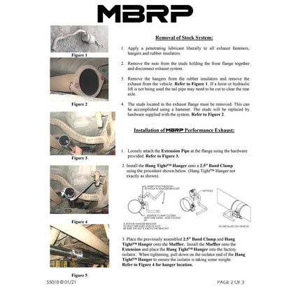 MBRP 2.5in. Cat-Back D&S Split Side Exit Exhaust | Chev/GMC 1500 Classic (03-07) (S5018409)