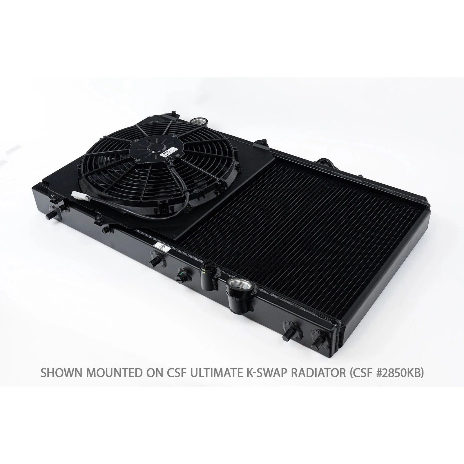 CSF Сooling Radiator K-SWAP (black) | HONDA Civic (EK/EG) 1992-2000