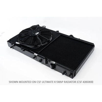 CSF Сooling Radiator K-SWAP (black) | HONDA Civic (EK/EG) 1992-2000