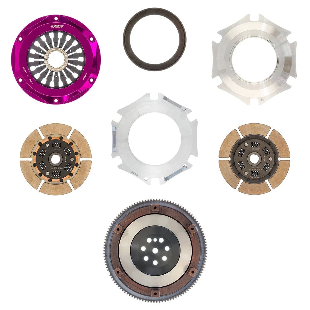 Exedy Cerametallic Stage 5 Twin HD Clutch Kit | 1996-2006 Mitsubishi Evo 4-9 (MM022HD)