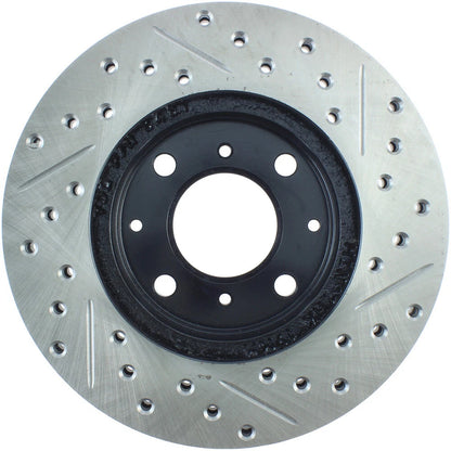 Stoptech Slotted And Drilled Brake Rotor | 1990-2000 Honda Civic (127.40023L)