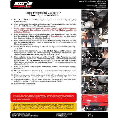 Borla Cat-Back Exhaust System - Touring | Multiple Fitments (140614)