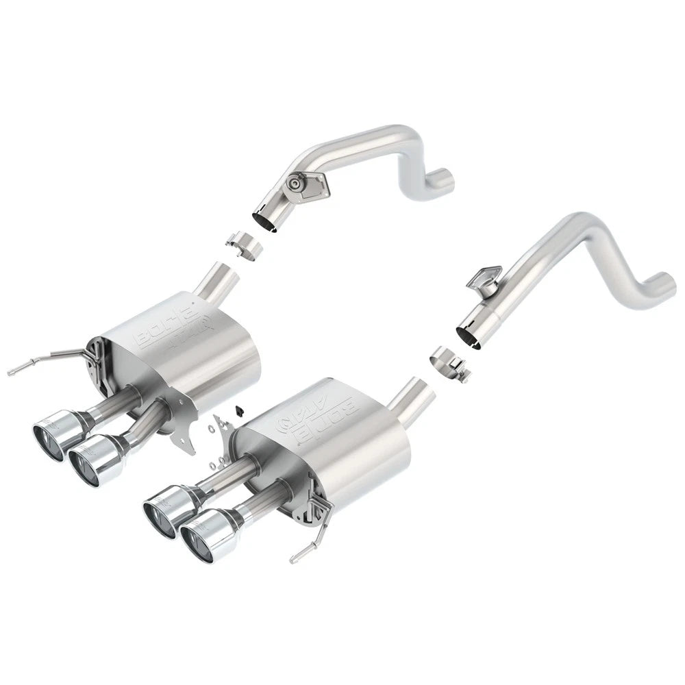 Borla Axle-Back Exhaust System - ATAK | 2014-2019 Chevrolet Corvette 6.2L (11881)