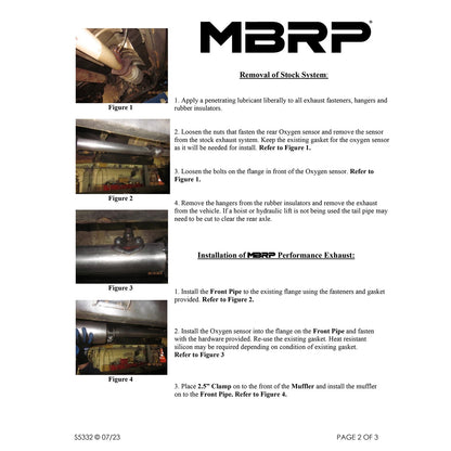 MBRP 2.5in Cat-Back Single Turn Down Exhaust | Toyota Tacoma (01-05) (S5332409)