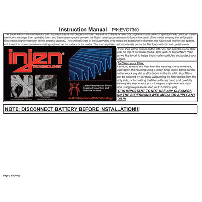 Injen Evolution Intake | Chevrolet Camaro (16-26) (EVO7300)