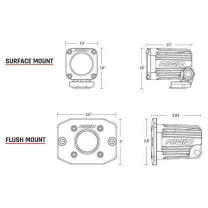 Rigid Industries Rigid Ignite LED Light - Spot / Surface / Black Housing / Each (RIG20511)