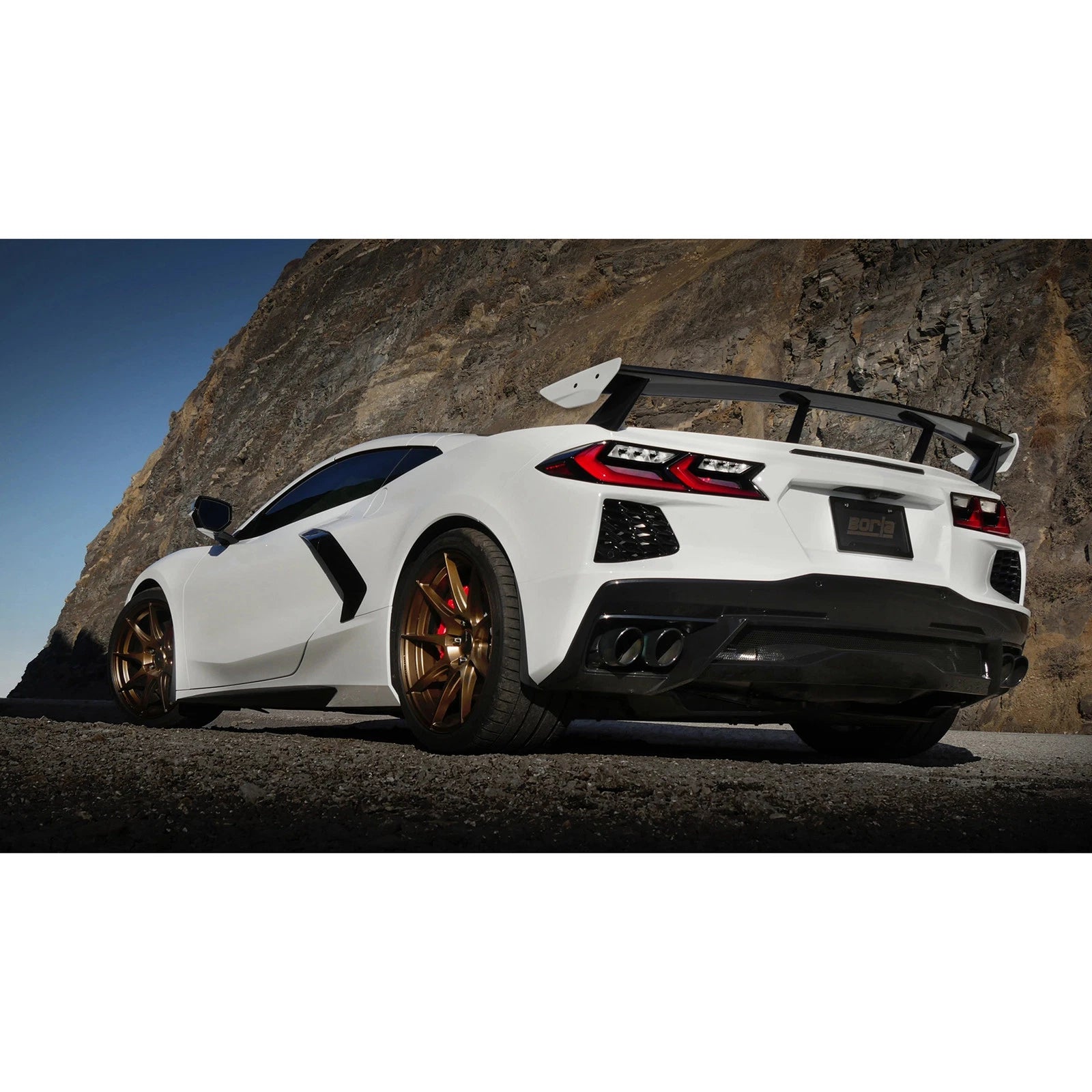 Borla 3in ATAK Catback Exhaust | Chevrolet Corvette 6.2L V8 (20-23) Black Chrome Tips