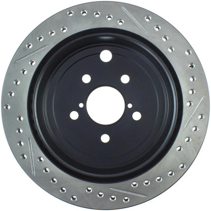 StopTech 127.47031R Rear Right Drilled Brake Rotor for 13-18 BRZ / 10-14 Legacy