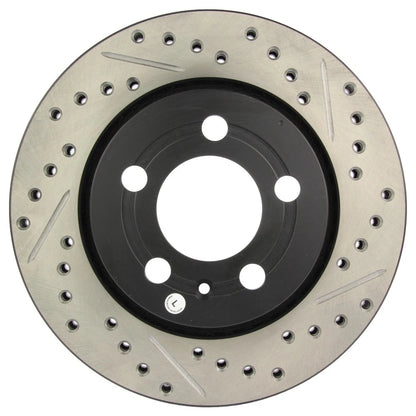 StopTech 127.33069L Rear Left Drilled Brake Rotor for 00-06 Audi TT / 02-06 Golf