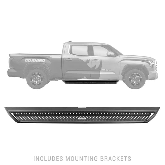 Go Rhino 2022 Toyota Tundra Crew Max Dominator Extreme D1 SideSteps Complete Kit w/SideStep + Brkts