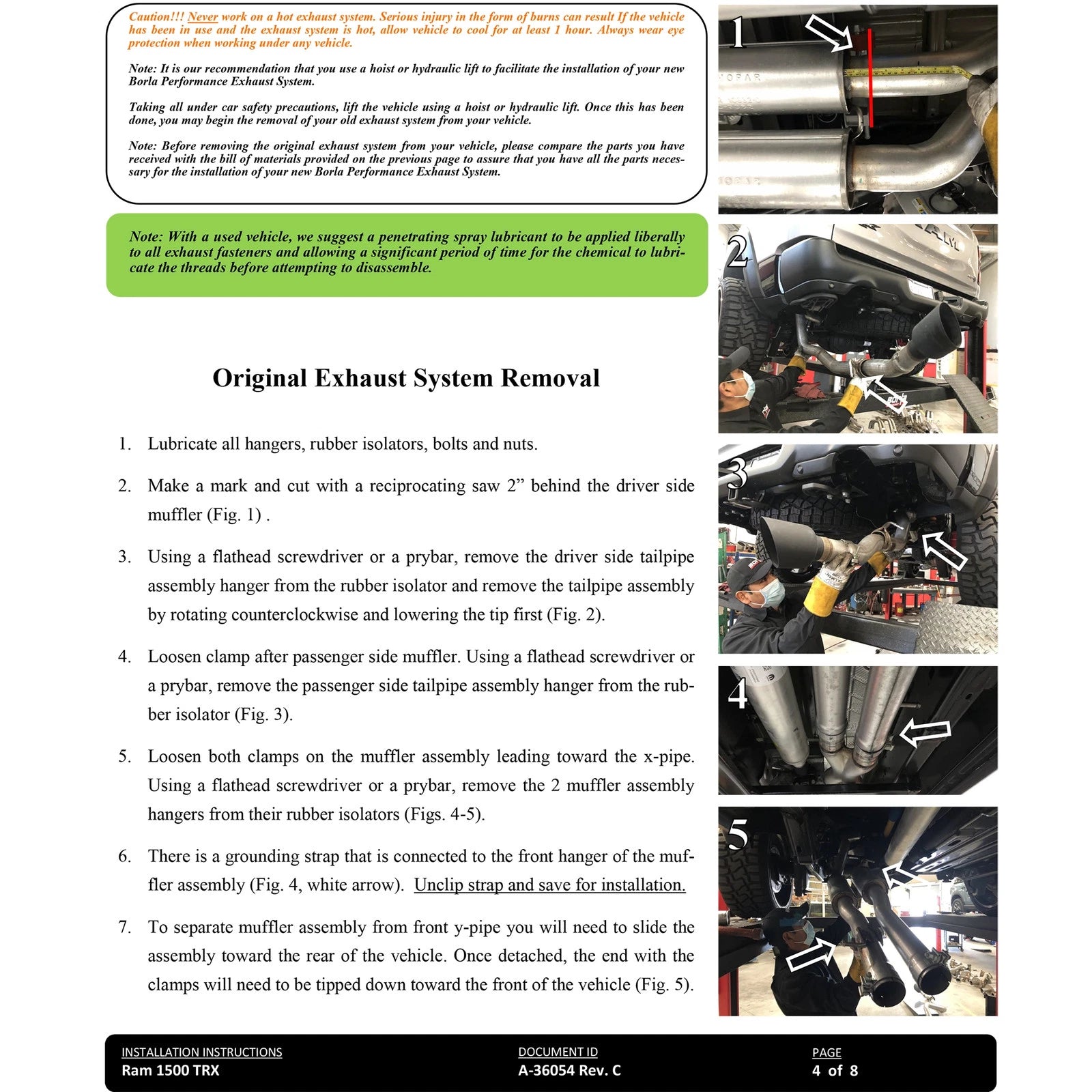 Borla 3in Connecting Pipes | Dodge RAM 1500 TRX 6.2L V8 (21-22)