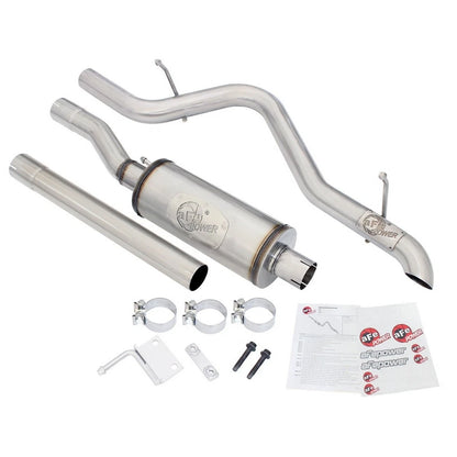 aFe 2.5in 409 SS Cat-Back Exhaust | Jeep Wrangler JK V6-3.6L (07-16) (49-48055)