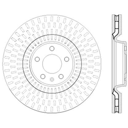 StopTech 127.33134L Front Left Drilled Disc Brake Rotor for 12-19 A6 / 11-18 A7