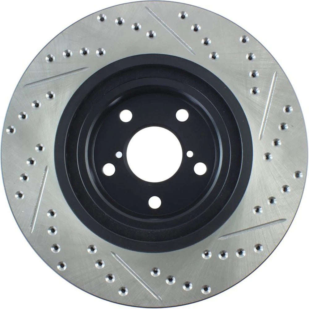 StopTech 127.47021R Front Right Drilled Brake Rotor for 2009-18 Subaru Forester