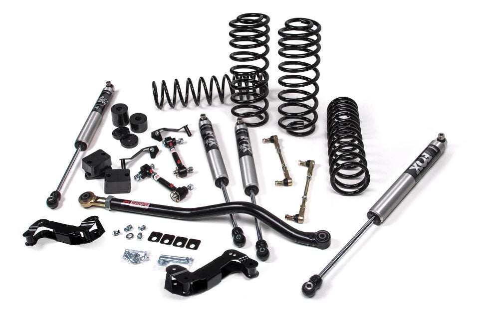 JKS 18-21 Jeep JL J-Kontrol 2.5in 4Dr w/Fox 2.5 Performance Elite Series Shocks STD Rate Coils