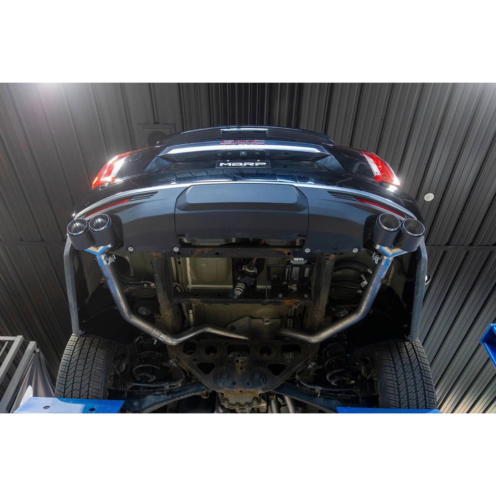 MBRP 3in Dual Split Cat-Back Exhaust w/ Quad Carbon Fiber Tips | Chevrolet Tahoe / GMC Yukon (21+) (S50573CF)