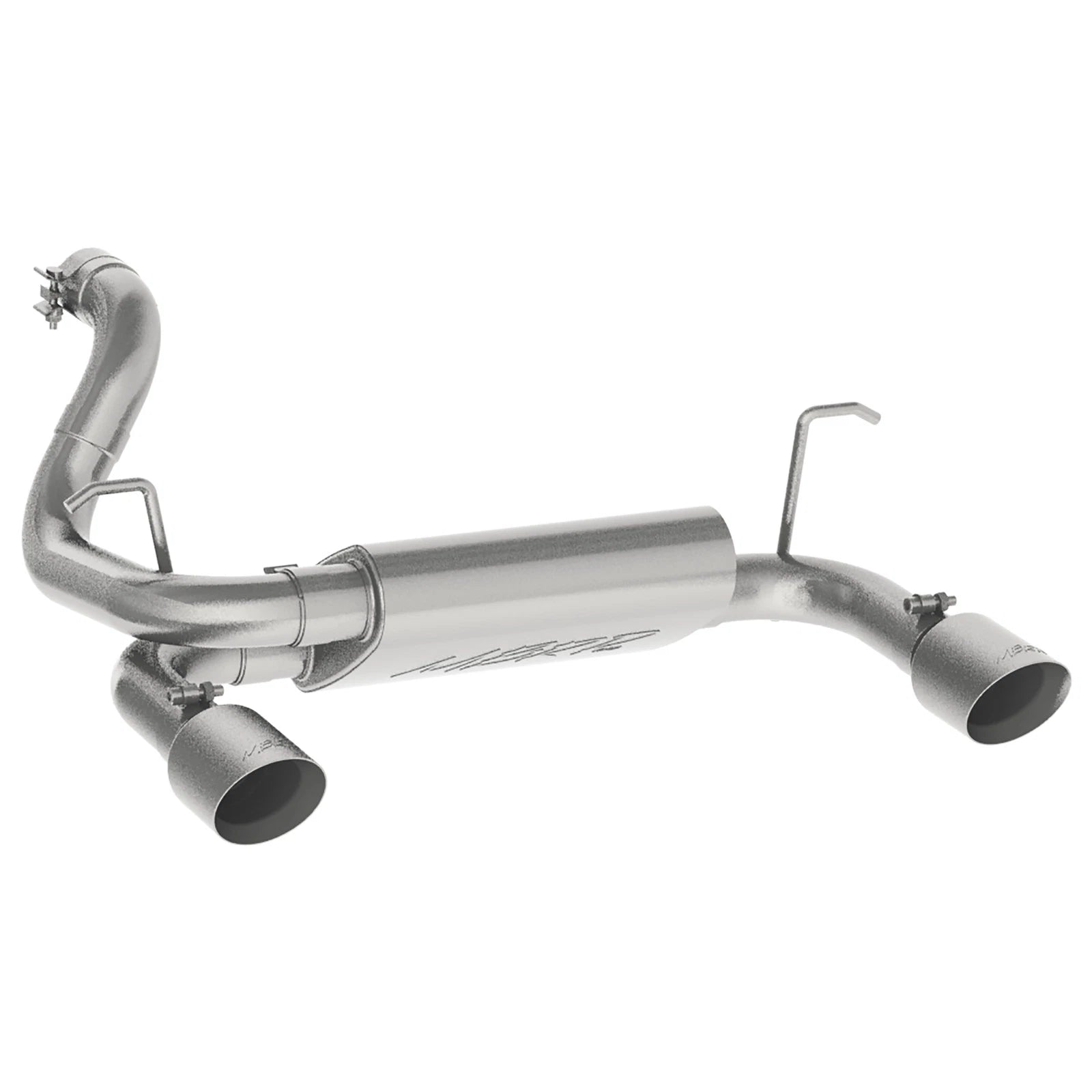 MBRP 2.5in Dual Rear Exit T409 Axle-Back Exhaust System | Jeep Wrangler JL 3.6L V6 (18+) (S5529409)