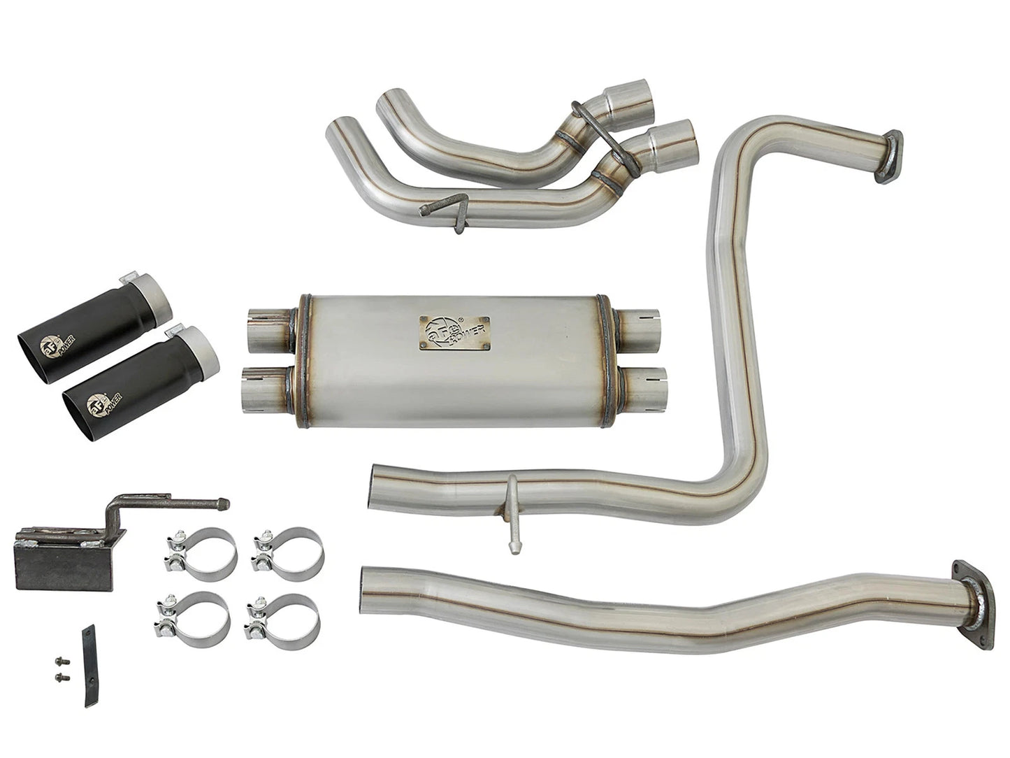aFe Rebel Series 2-1/2 SS Cat-Back Exhaust | Nissan Titan V8 5.6L (16-17) (49-46126-B)