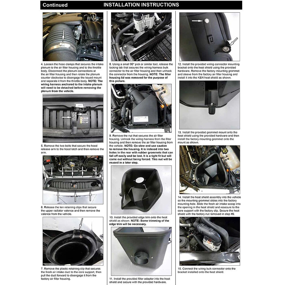 K&N Performance Air Intake System | Chevrolet Silverado 1500 V8 6.2L (30-3110)
