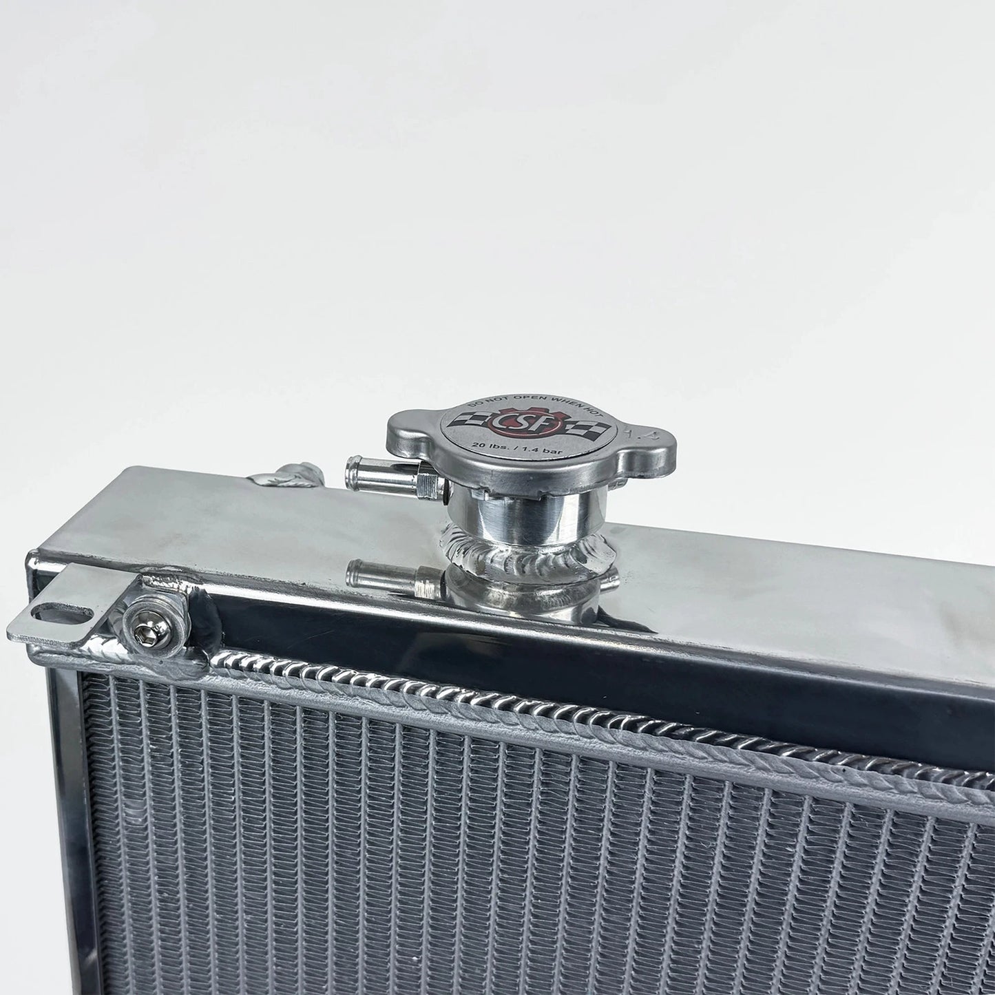 CSF High-Performance All-Aluminum Half Radiator - Silver | Evo 7/8/9