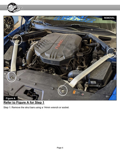 aFe 6" Tall Stage-2 MagnumFORCE Intake w/ Pro 5R Filter | Kia Stinger V6 3.3L TT (18-22) (56-70038R)