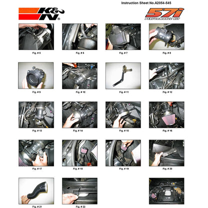 K&N Audi A4 2.8L V6 Performance Intake Kit | Audi A4 (02-05) (57-0515)