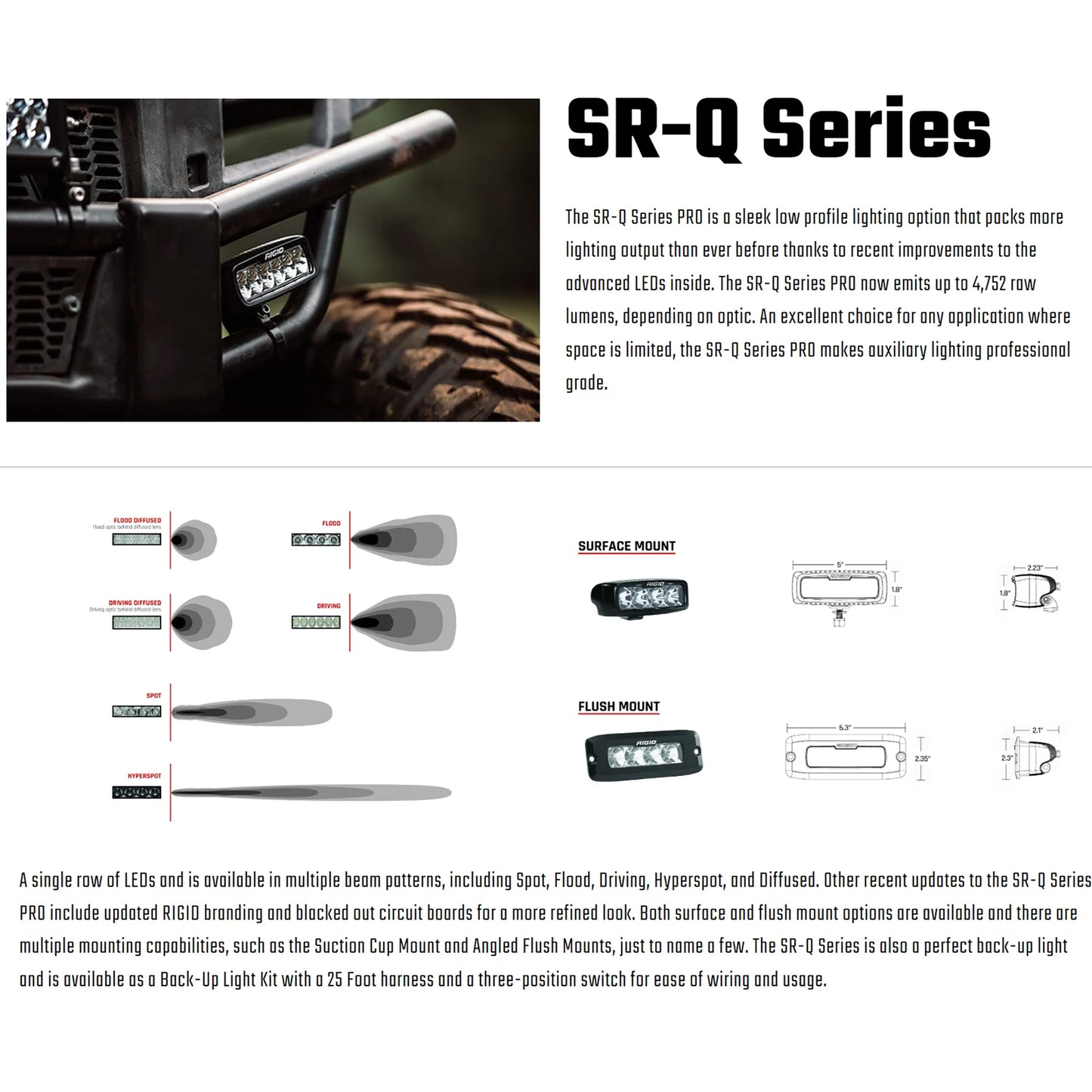 Rigid SR-Q Series Pro Flood/Surface LED Light | Off-road/Industrial/Marine (RIG904113)