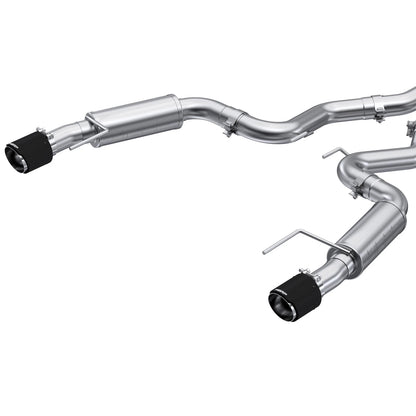 MBRP 3" Race D&S Cat-Back Exhaust w/ CF Tips | Ford Mustang EcoBoost (S72753CF)