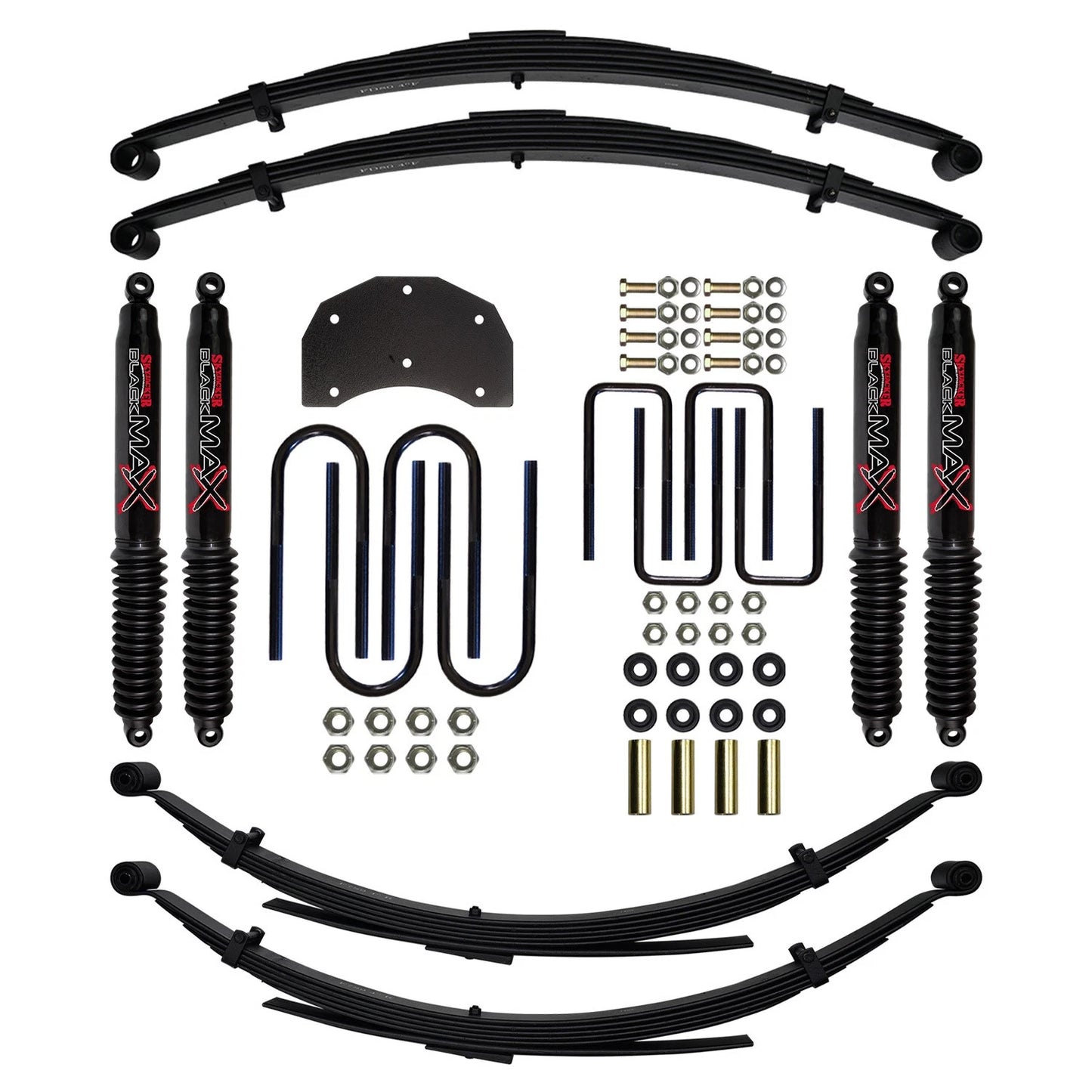 Skyjacker F860MKS-B 6" Lift Kit w/Black Max Shocks for 86-21 Ford Expedition