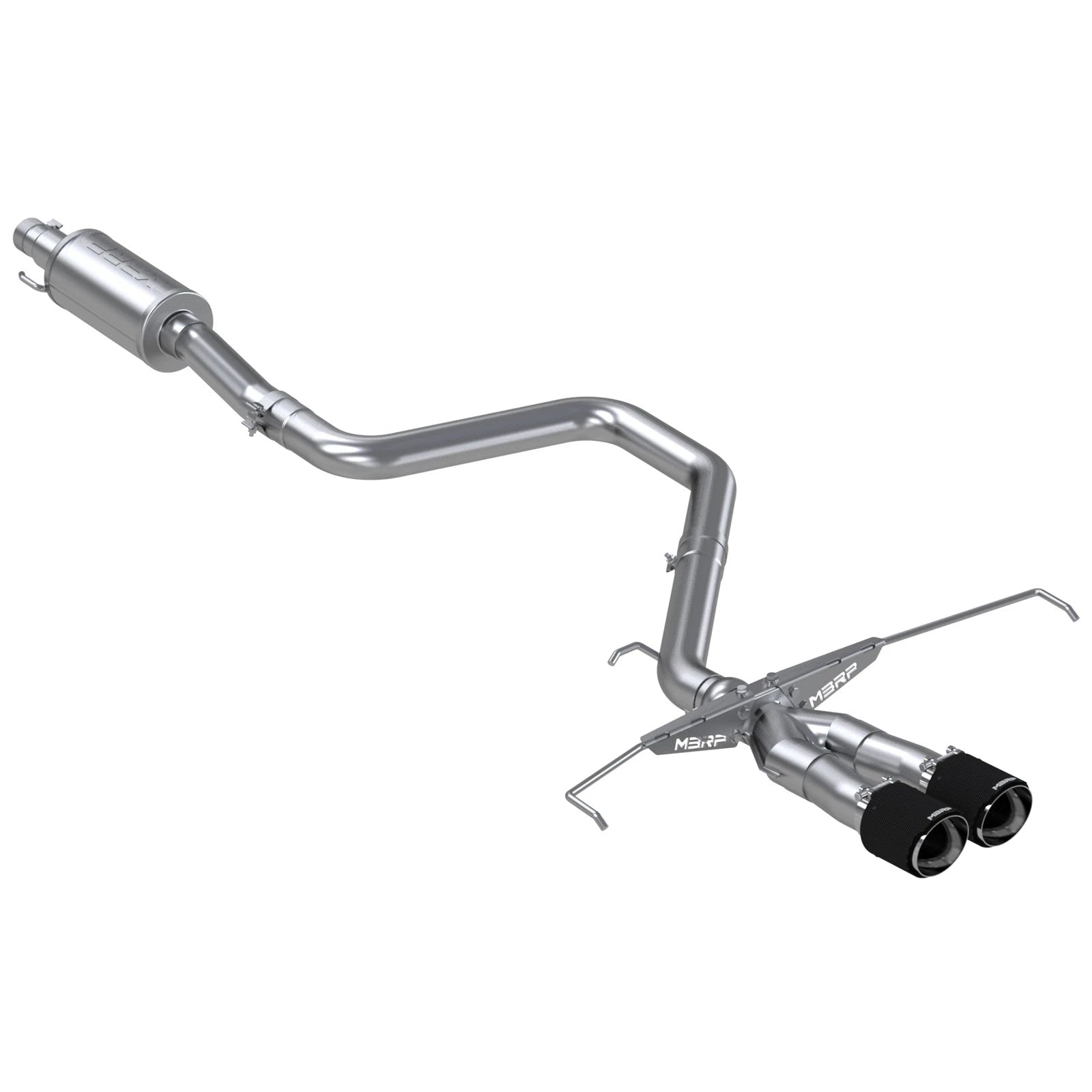 MBRP 3" Armor Pro D&S Cat-Back w/ CF Tips | Hyundai Veloster Turbo (S47053CF)