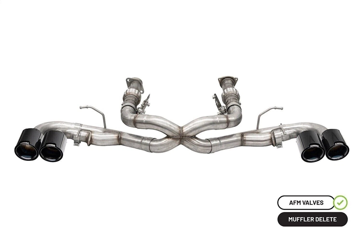 CORSA 3.0 in Cat-Back 4.5 in CF Tips | Corvette C8 20-23 (w/o NPP) (21104CFBLK)