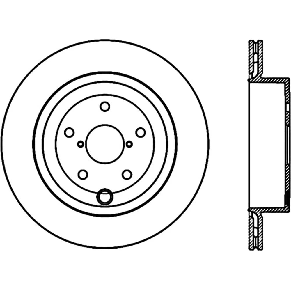 Stoptech Slotted And Drilled Sport Brake Rotor | 2008+ Subaru WRX STI (127.47030L)