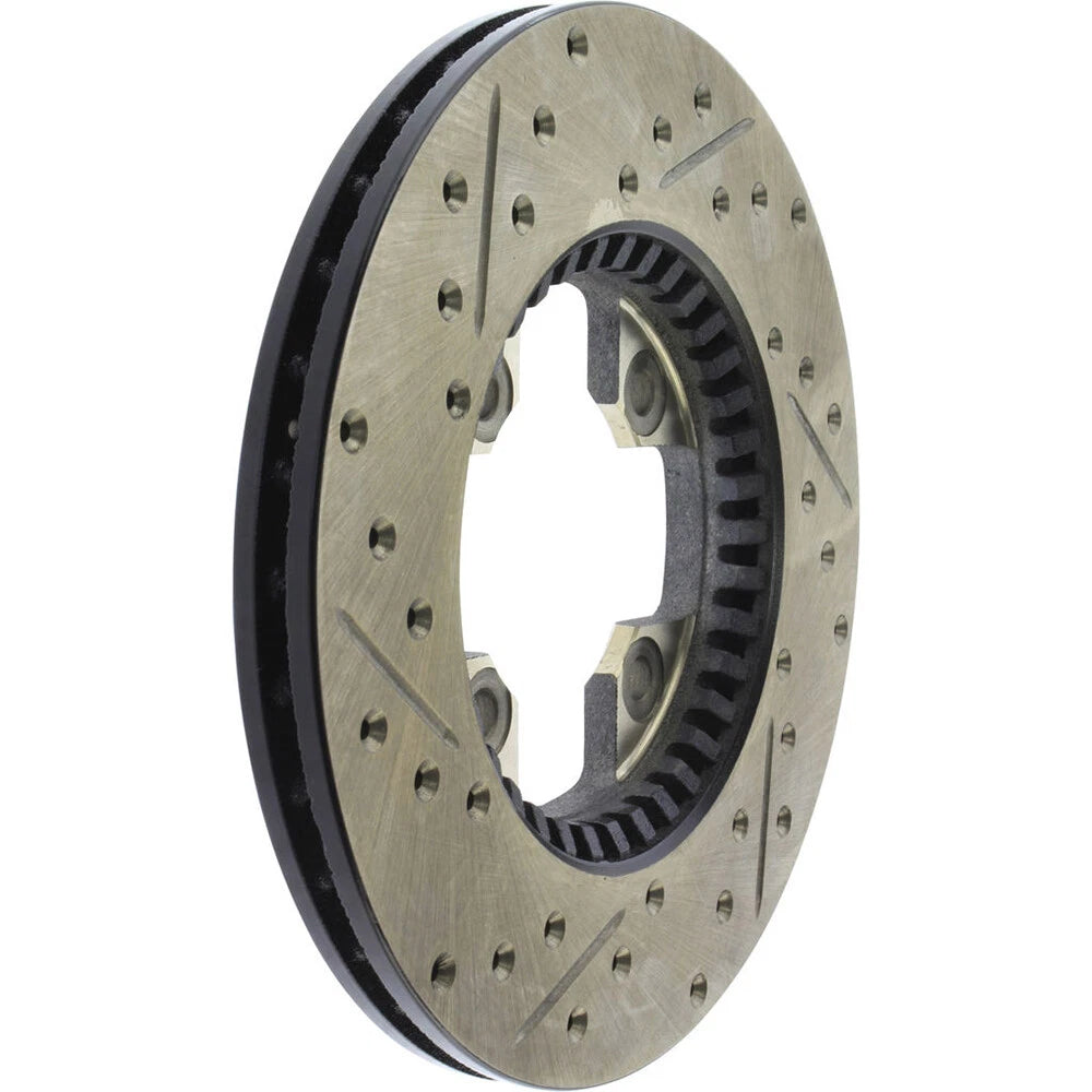 StopTech 127.42005L Front Left Drilled Slotted Disc Brake Rotor for 79-83 280ZX