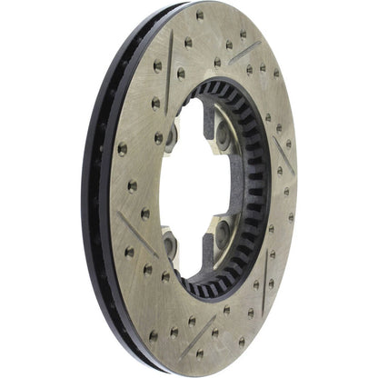 StopTech 127.42005L Front Left Drilled Slotted Disc Brake Rotor for 79-83 280ZX