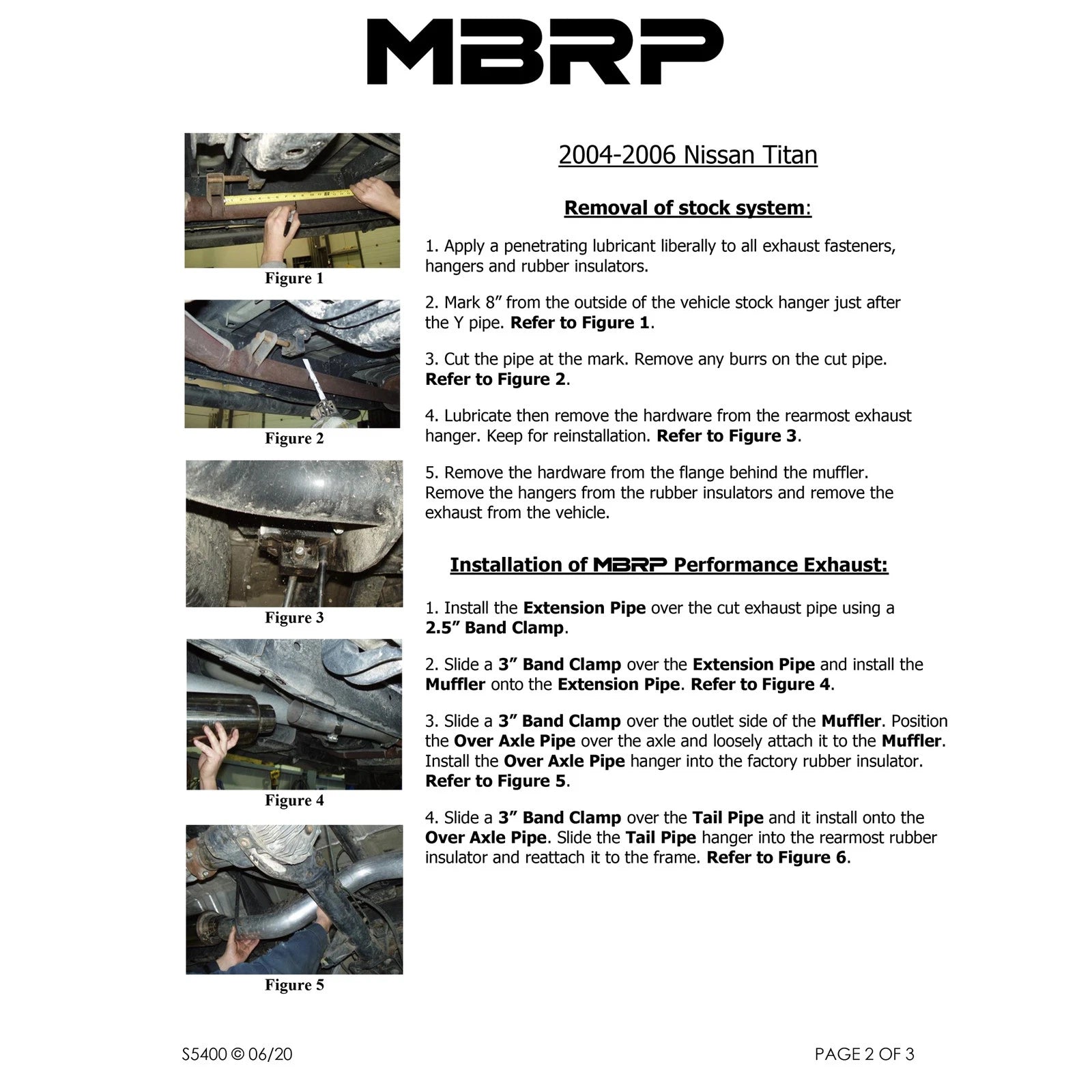 MBRP 3in. Cat-Back Single Side Exit Exhaust | Nissan Titan 5.6L EC/CC (04-06) (S5400AL)